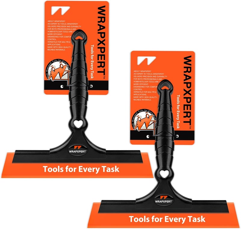 WRAPXPERT Window Tint Squeegee 2PCS 8-INCH Wide Blade Squeegee for Car Window Film Installation, Windows Tint Tool Kit for Windshield, Rear Glass Water Removal Bathroom Cleaning Kit - Image 1